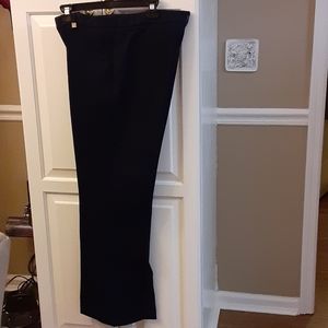 Anne Klein midnight navy blue scuba stretch dress pants size 14 NEW $99